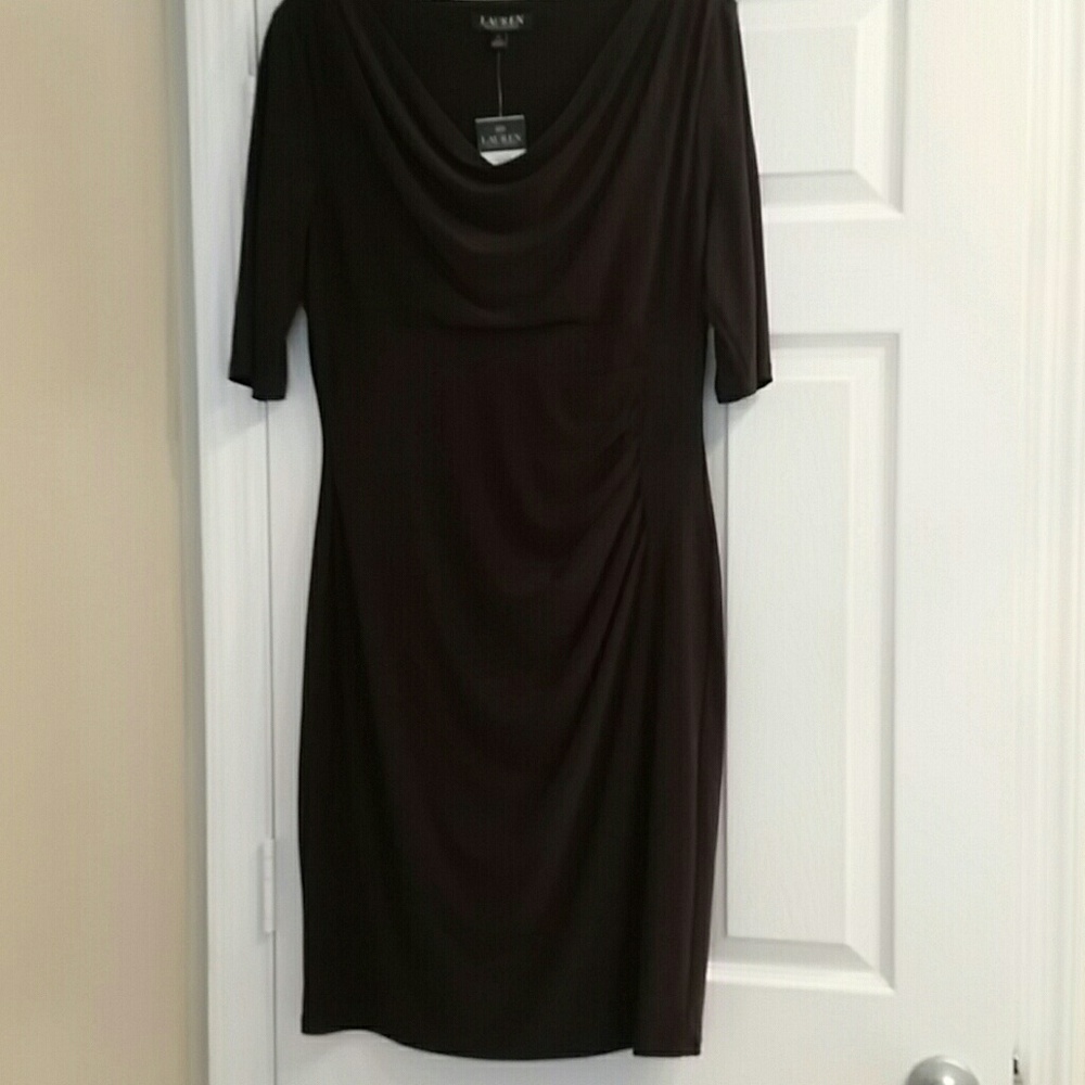 Lauren purple short sleeve dress